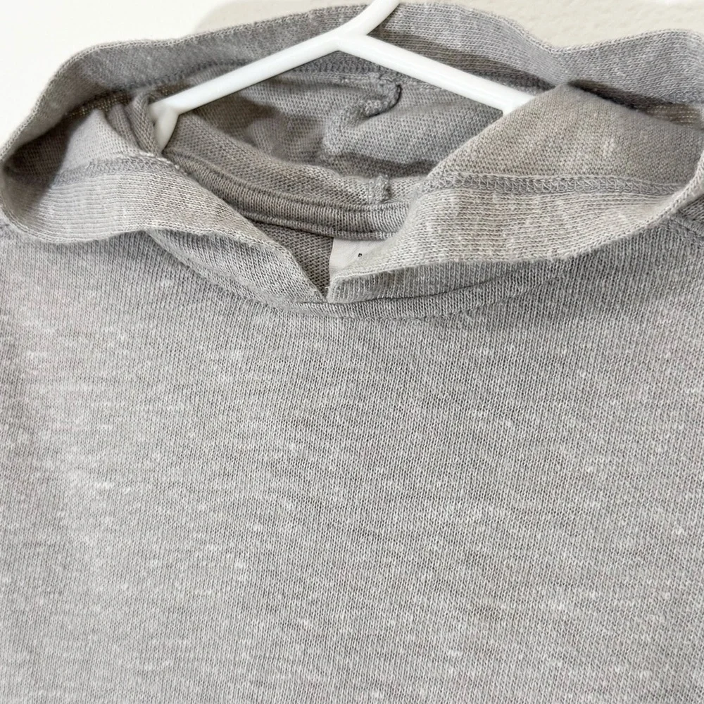 BABY GAP • TODDLER BOYS' SILVER LONG SLEEVE SNIT HOODIE - 2T - Picture 6 of 9
